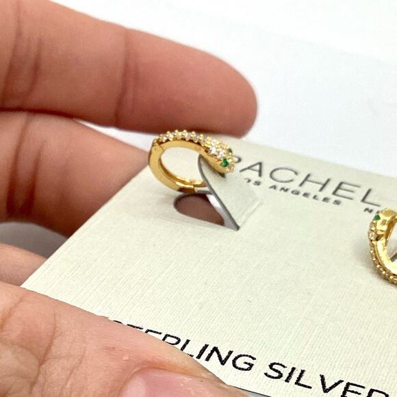 Rachel Zoe 14kt gold plated sterling silver Snake Earrings - Picture 5 of 13